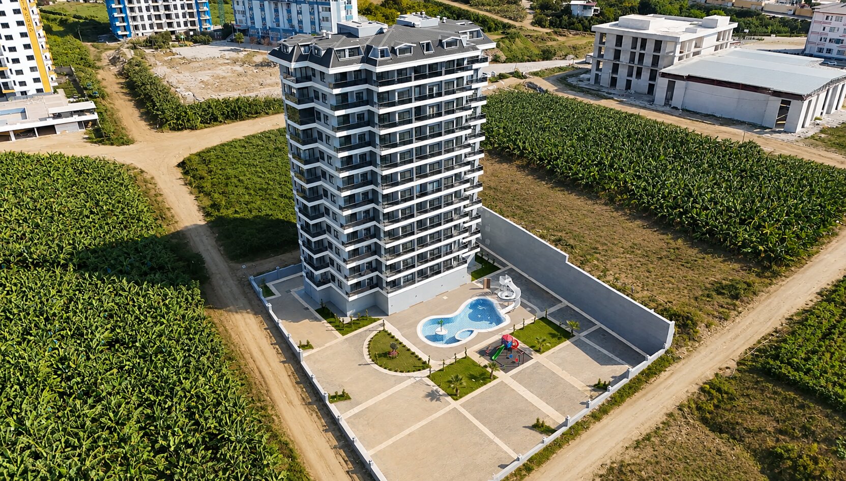 Пример: Квартира 1+1 с курортной инфраструктурой в Arcadia Fenercioğlu — 10-й этаж, 53 м²