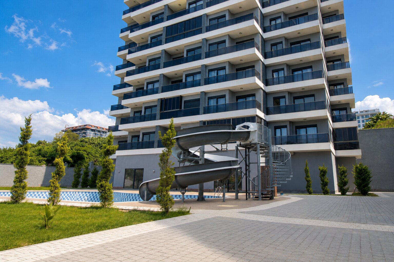 Пример: Квартира 1+1 с курортной инфраструктурой в Arcadia Fenercioğlu — 10-й этаж, 53 м²