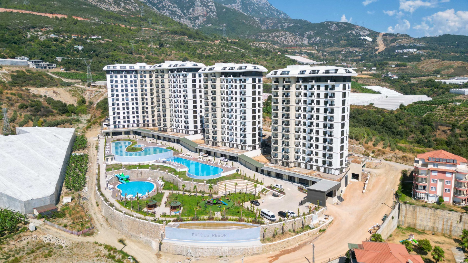 Пример: Новая квартира 2+1 с видами на море и бассейн в Exodus Resort Comfort City