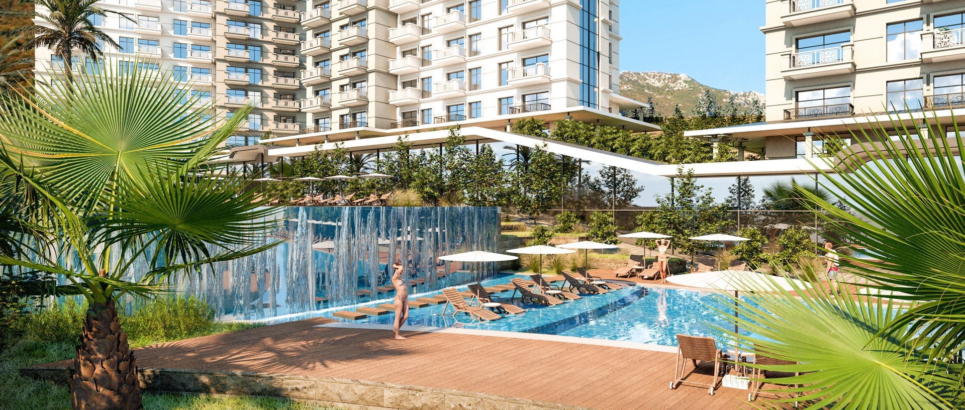 Пример: Новая квартира 2+1 с видами на море и бассейн в Exodus Resort Comfort City