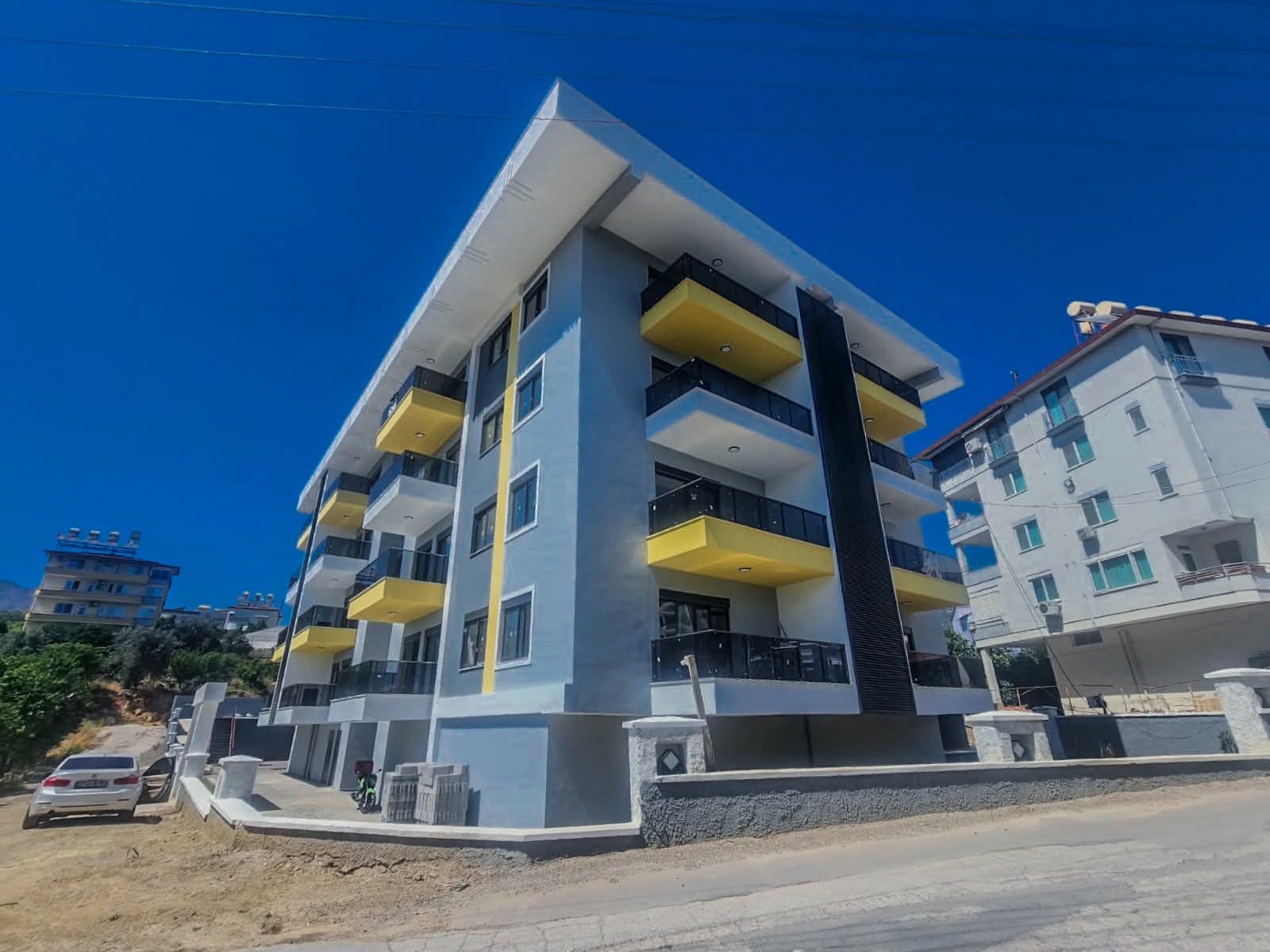 Пример: Солнечная квартира 1+1 в Kadem Residence, Оба — 2-й этаж и бассейн